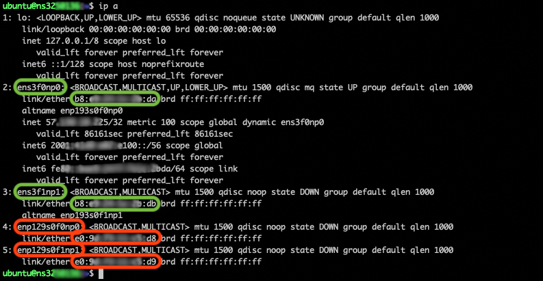 ip address des serveurs dédiés