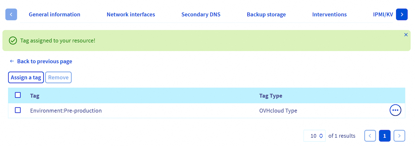 Tags - list with example