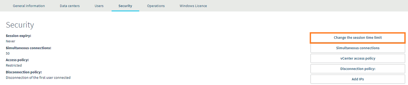 Expiration de la session