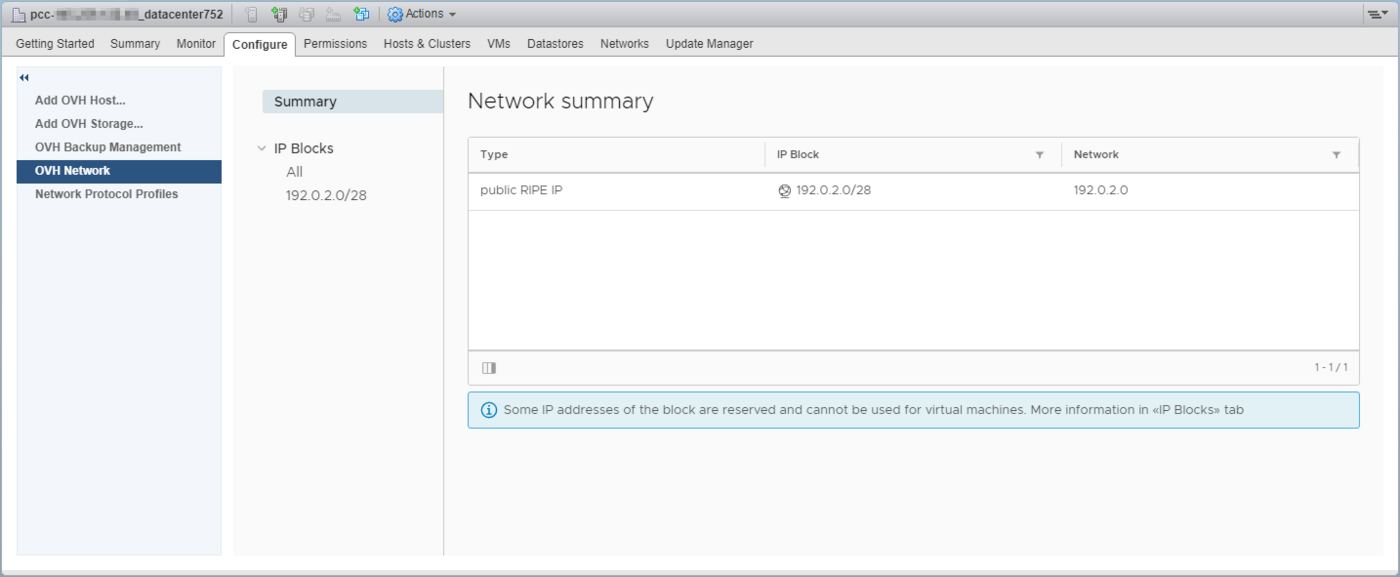 Informacje dotyczące adresów IP i bloków
