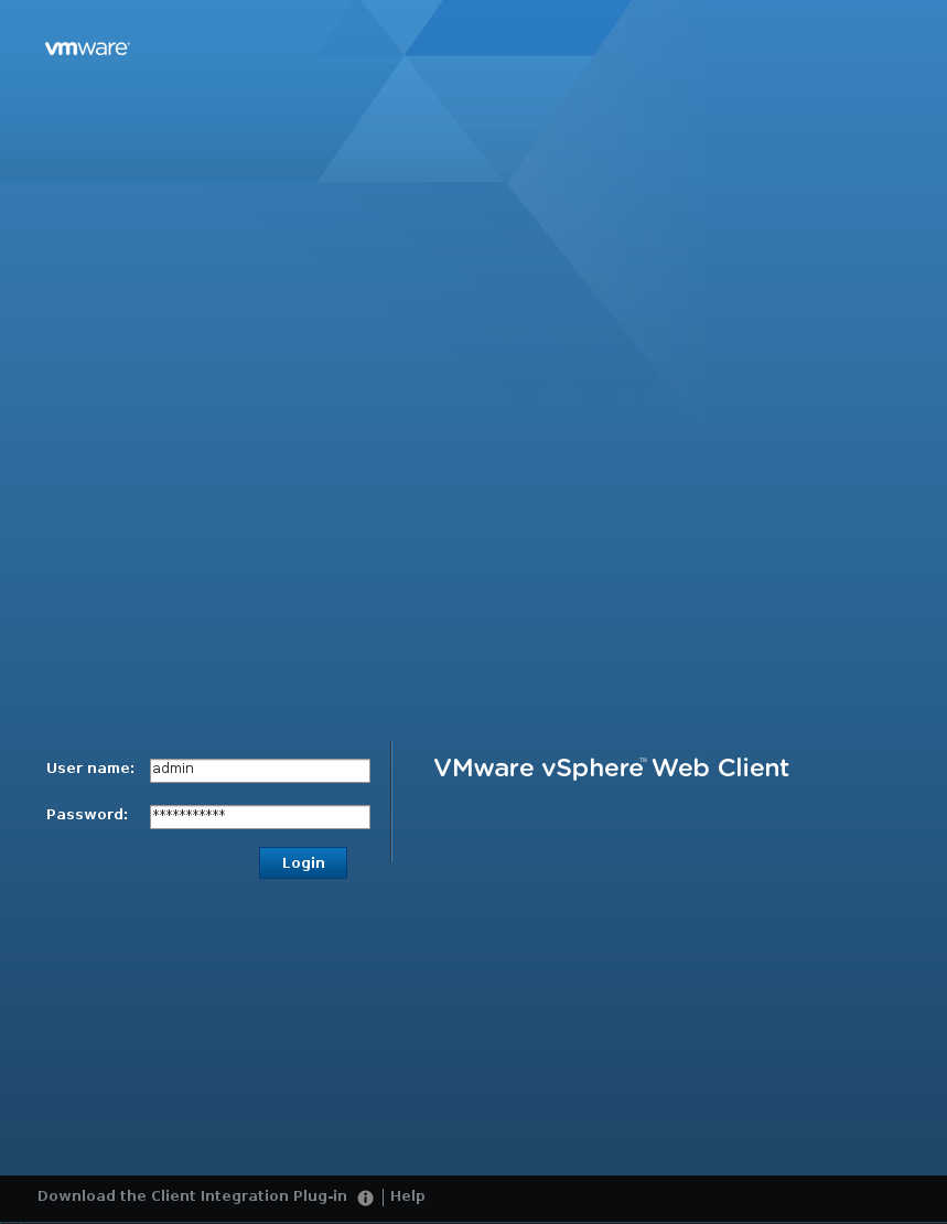 vSphere client
