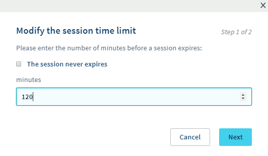 Session expiry