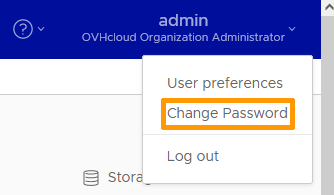 Change Password Option