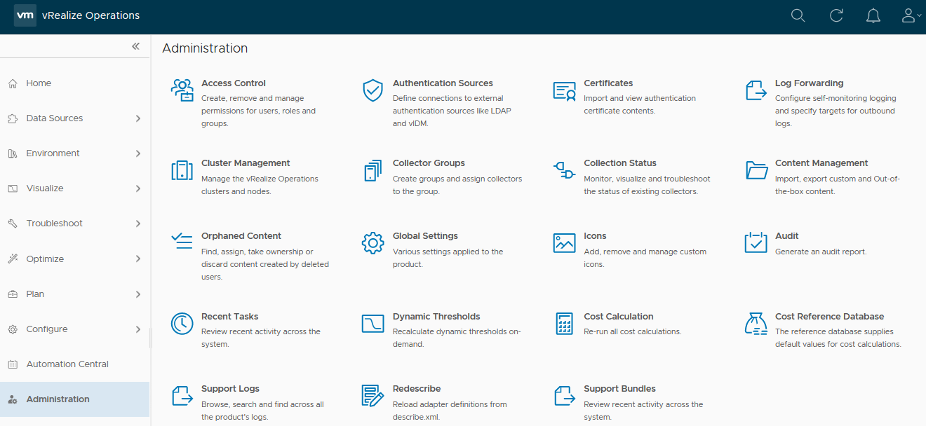 administration section