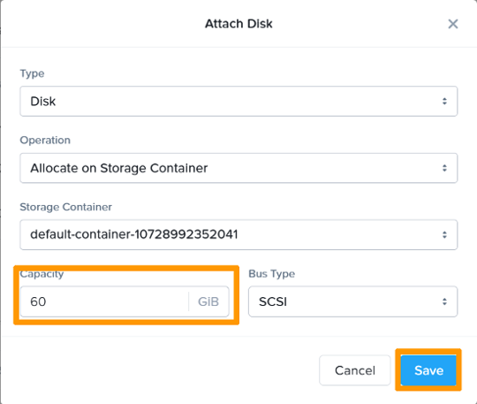 Création d'une machine virtuelle - Etape 3