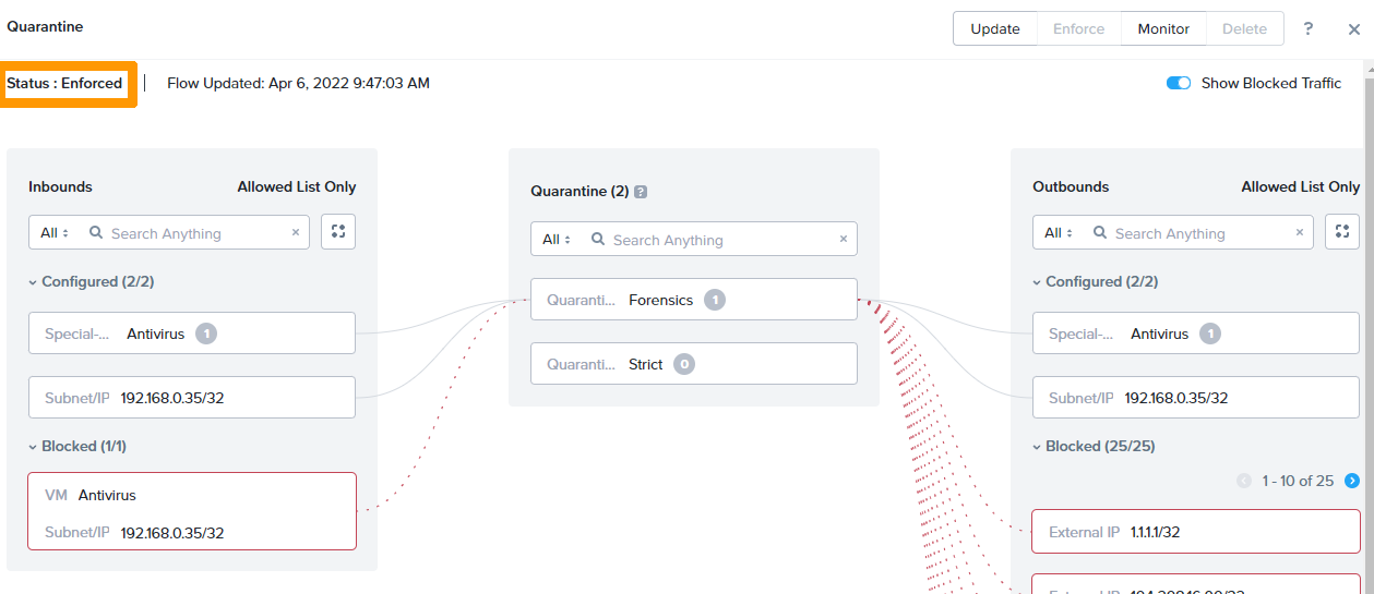 Configure Quarantine 24