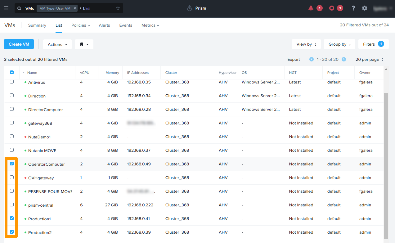 Add category to multi VMs 01