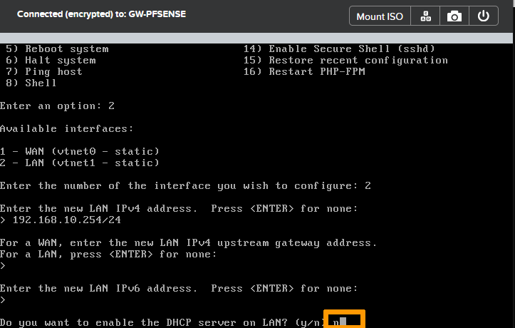 Configure pfsense 18