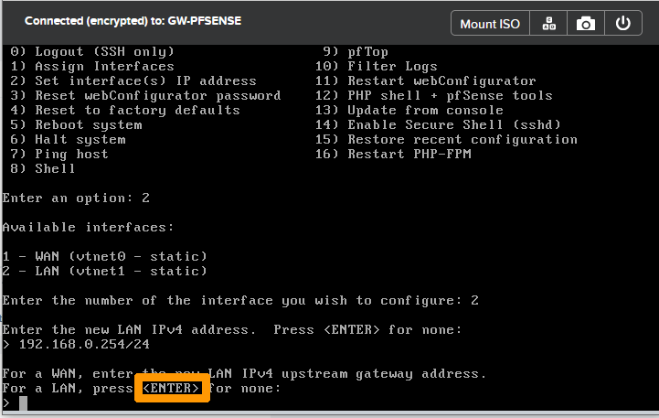 Configure pfsense 16