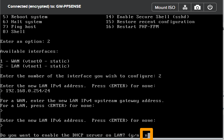 Configure pfsense 18