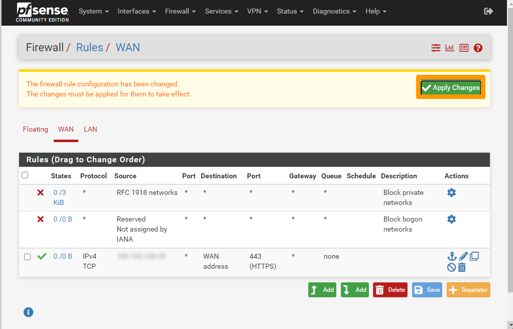 Authorisation admin from public ADDRESS 05