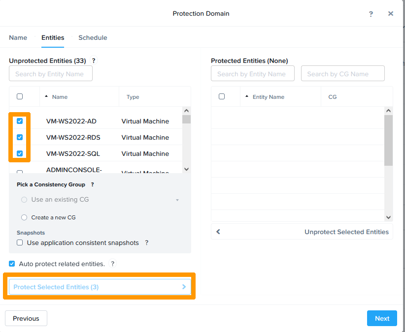 03 Create dataprotection 05