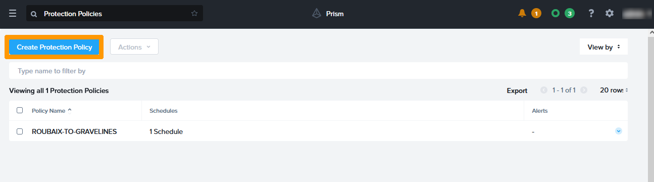 10 - Create Protection Policy Gravelines 01