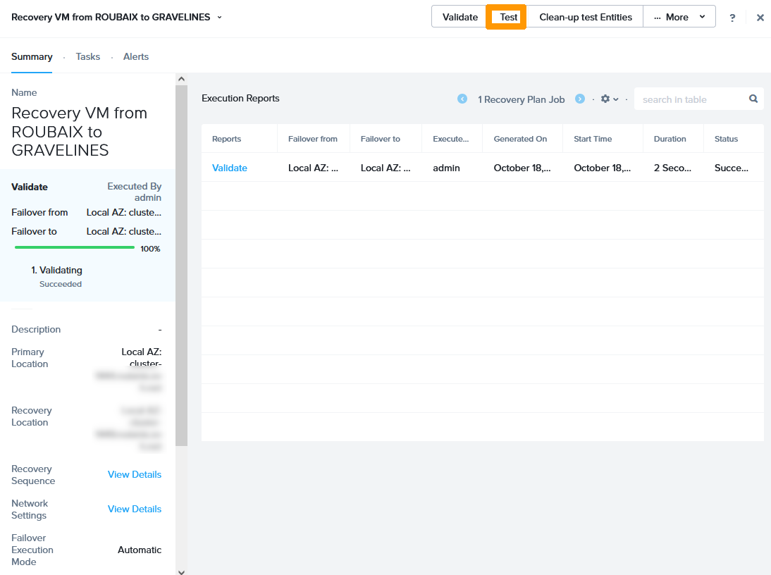 14 - Validate test recovery plan 05