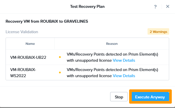14 - Validate test recovery plan 07