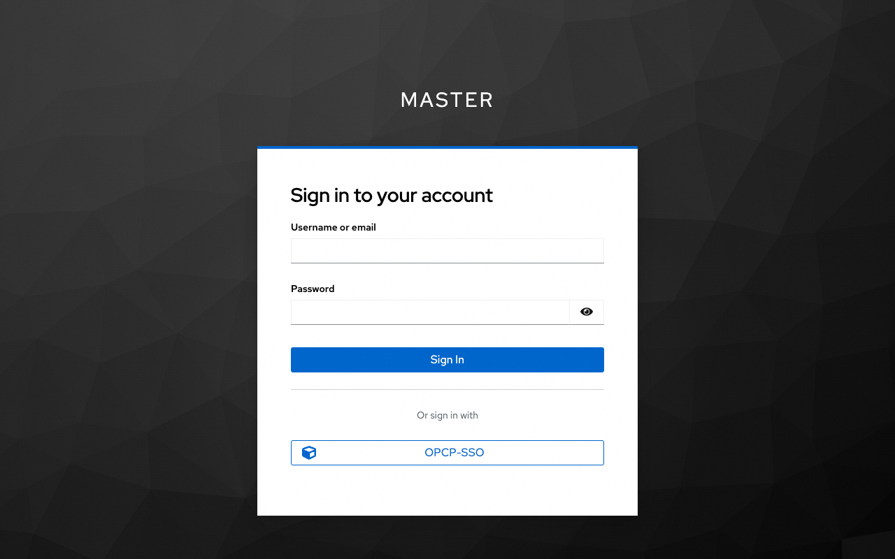 Keycloak L2 login form