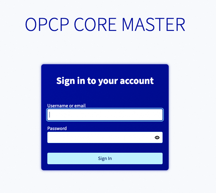 Page de connexion Keycloak