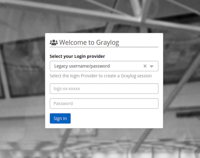 Legacy username - password