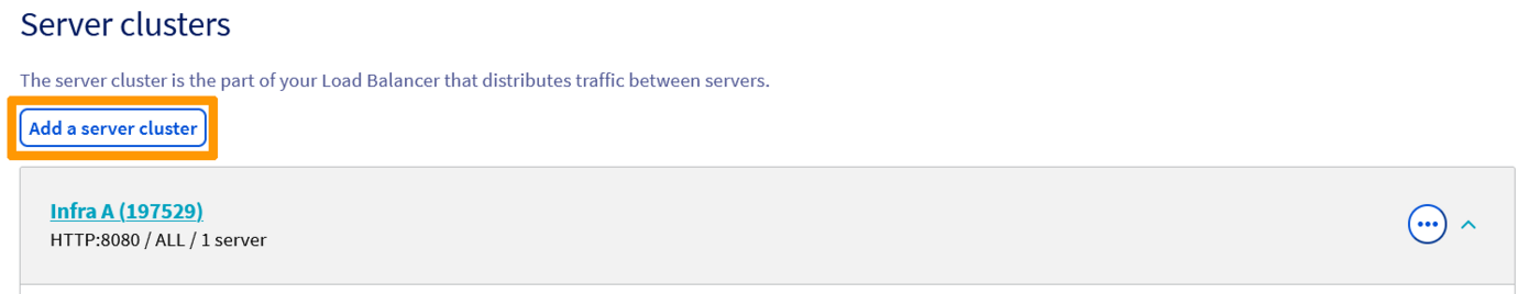 Add a new HTTP farm dedicated to infrastructure B