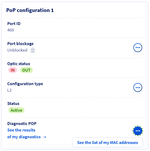 OCC Service Test Button