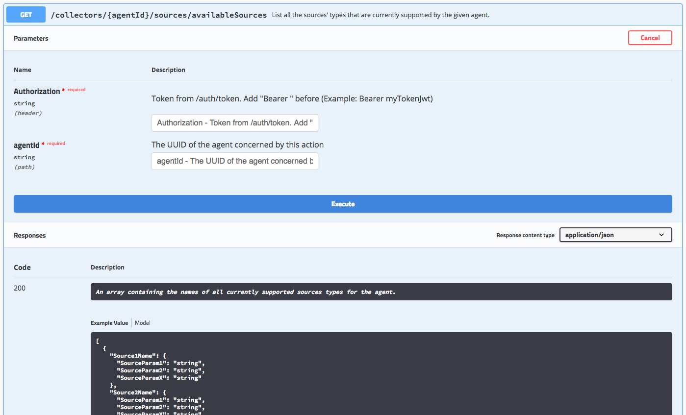 List available sources
