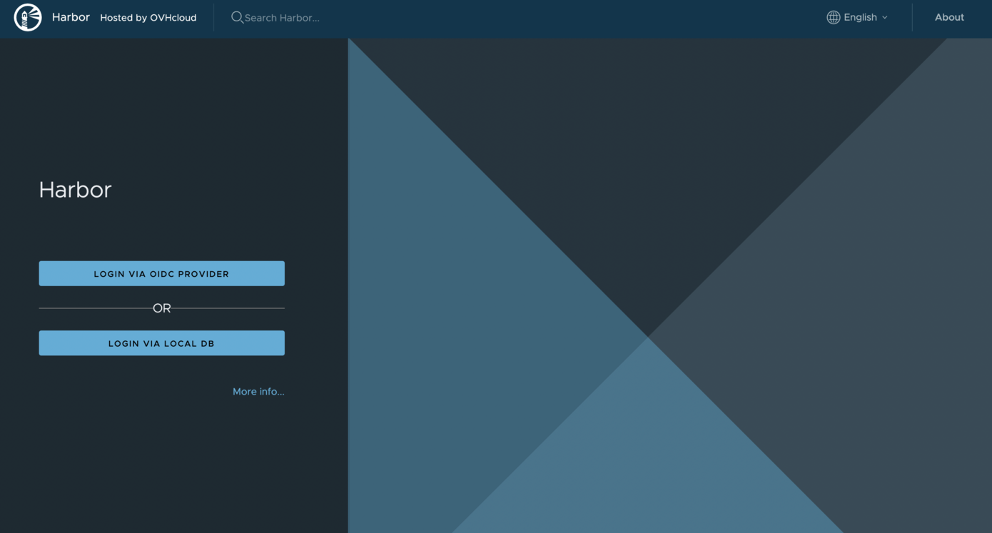 Harbor login via oidc provider
