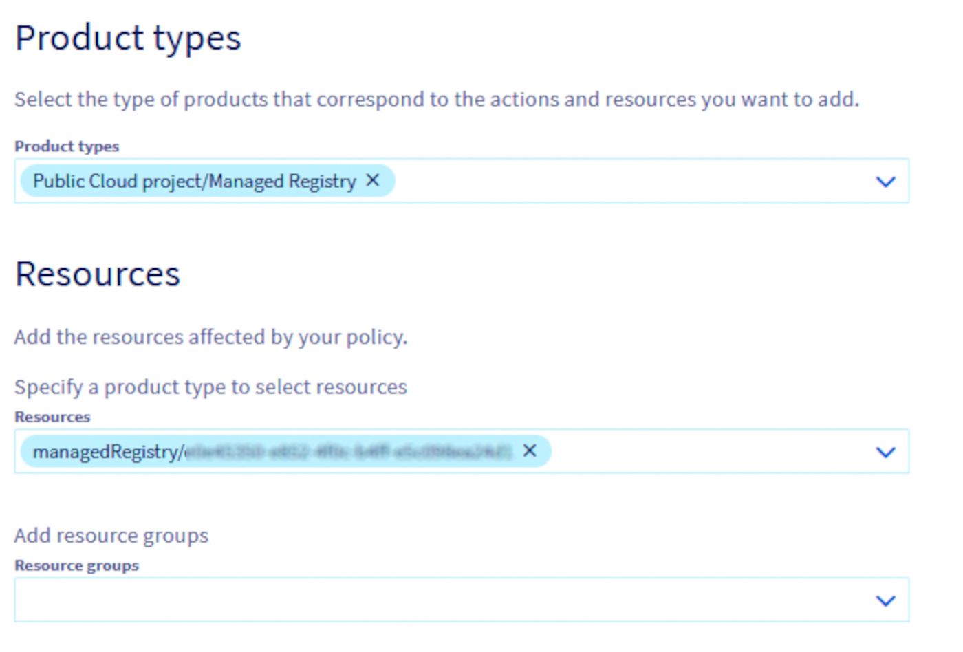 Create policy product types
