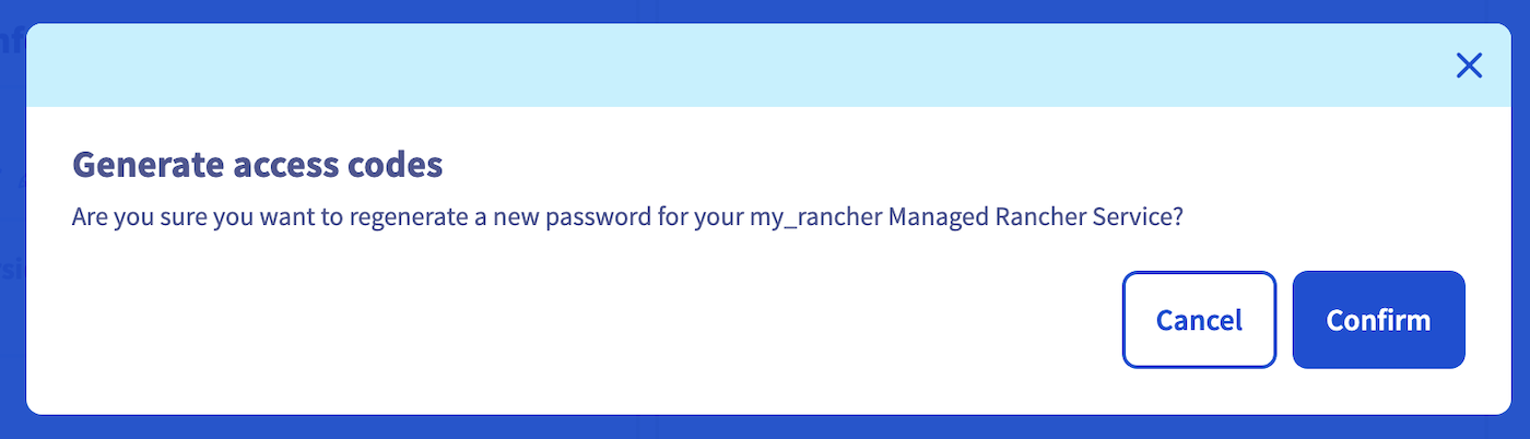 OVHcloud Managed Rancher Service popup