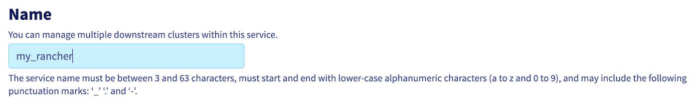 Create an OVHcloud Managed Rancher Service