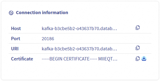 Kafka server certificate