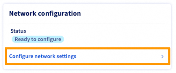 efs - configure network settings