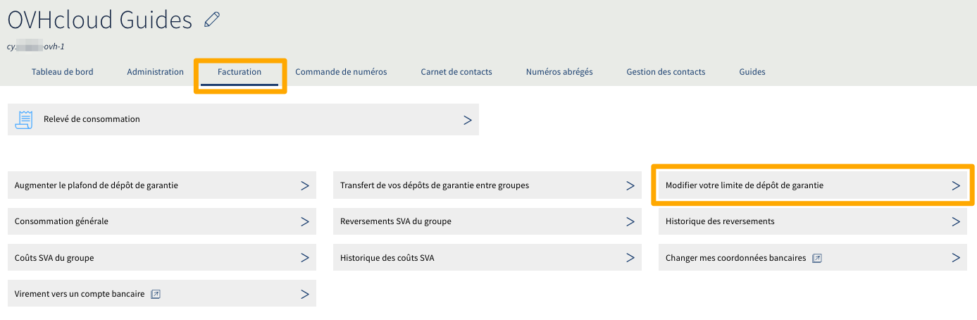 augmenter limite hors forfait