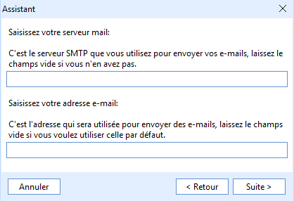 configuration - email
