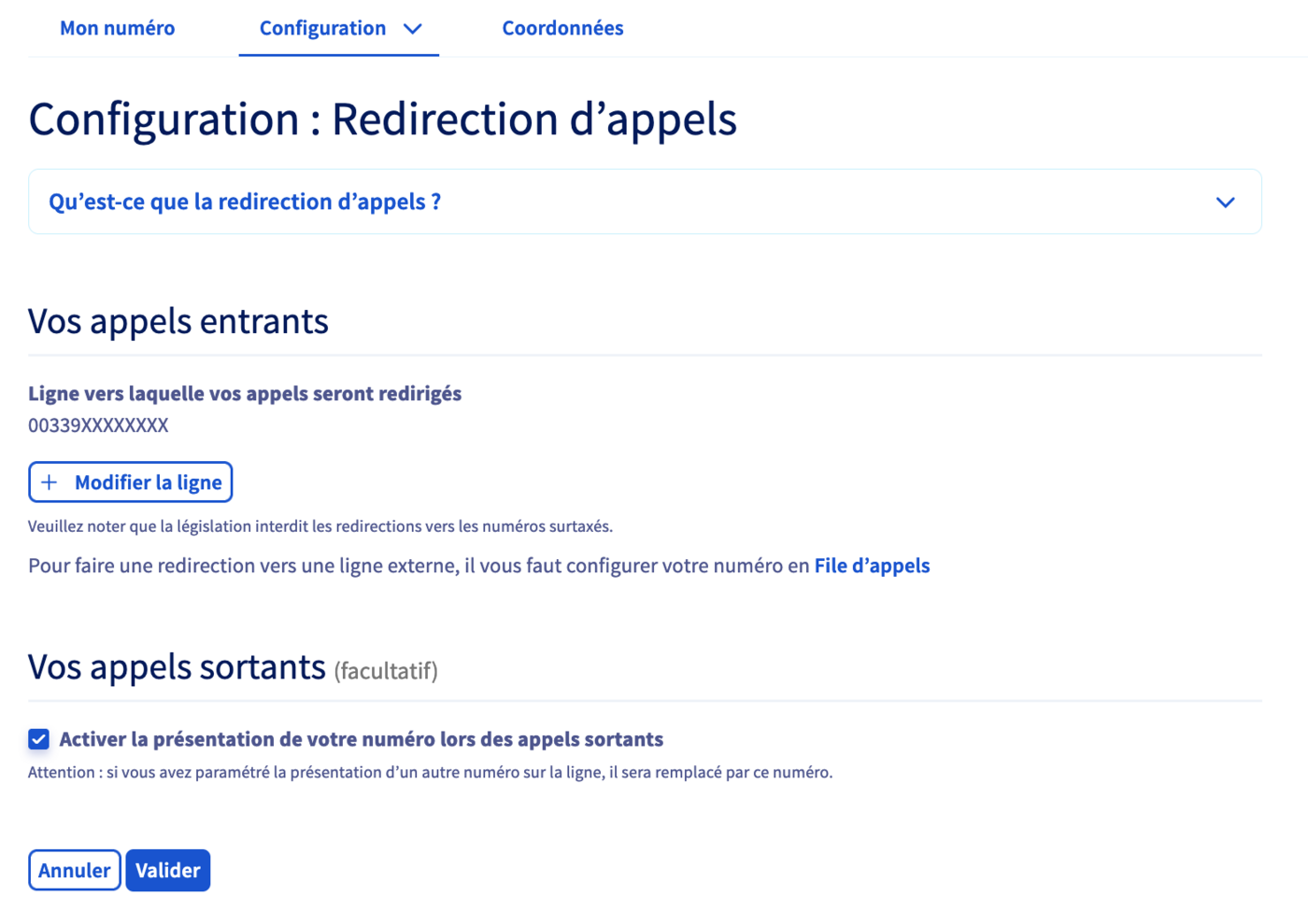 redirection d'appels - présentation