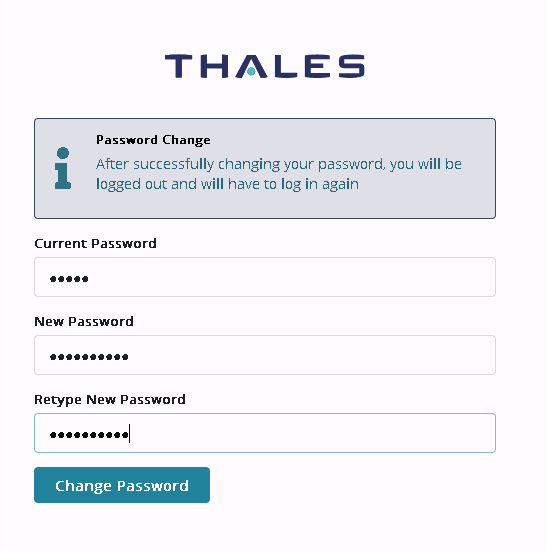 Change password