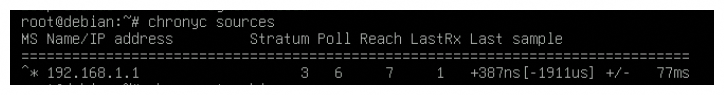 NTP private gateway - Server Check