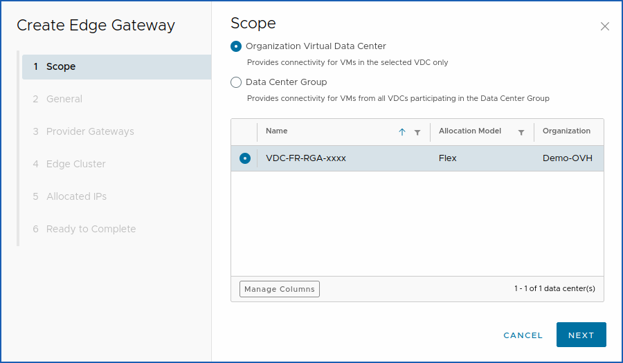 Public VCF as-a-Service Networking Edge Gateway 01