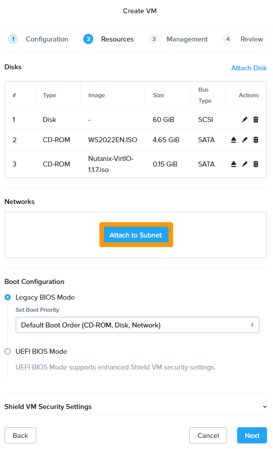 Création d'une machine virtuelle - Etape 8