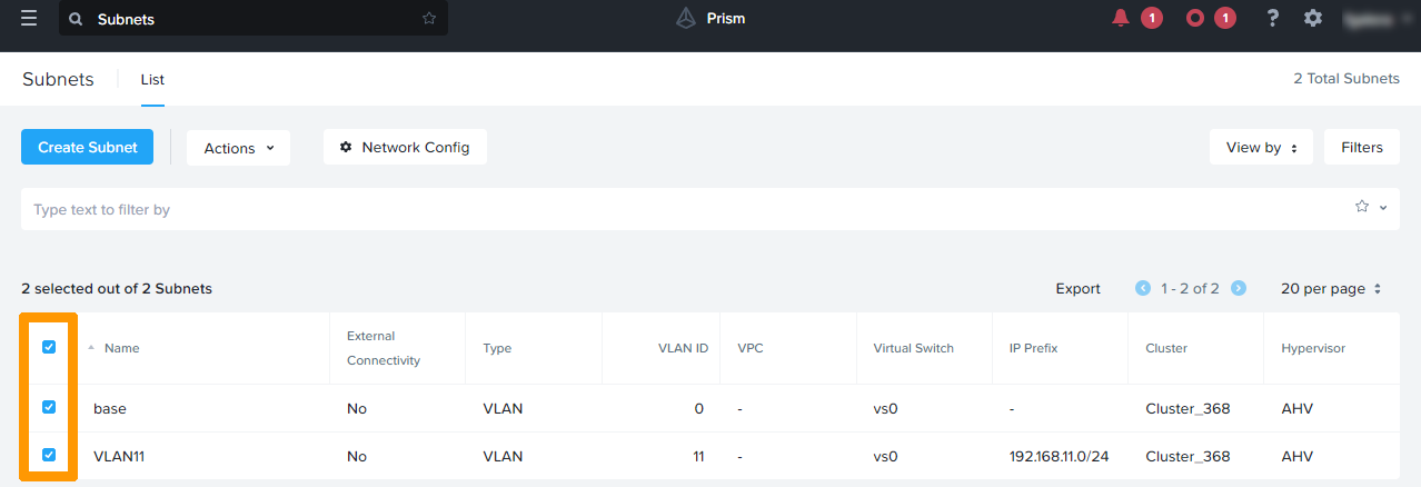 Add Category to subnet 02