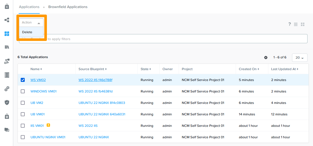 09 delete deployed APP 02