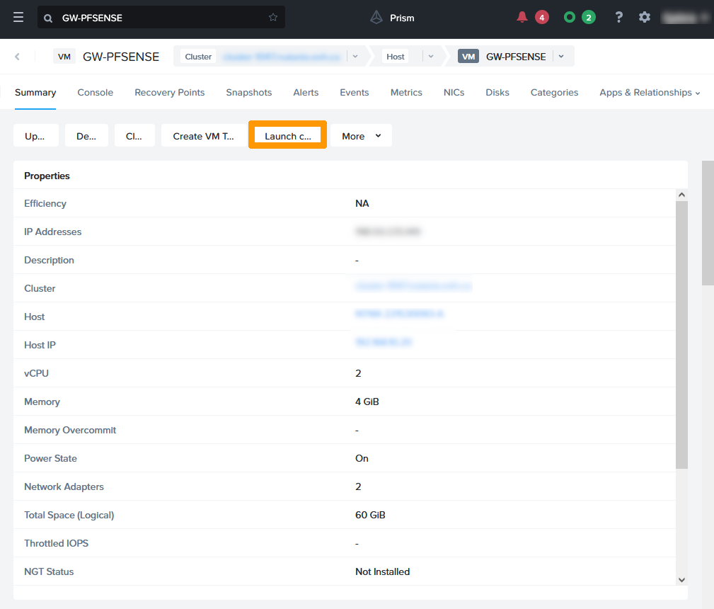 Start GATEWAY pfsense