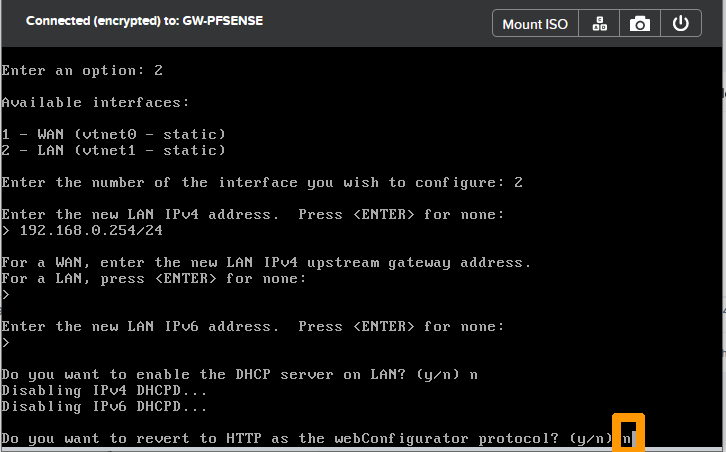 Configure pfsense 19
