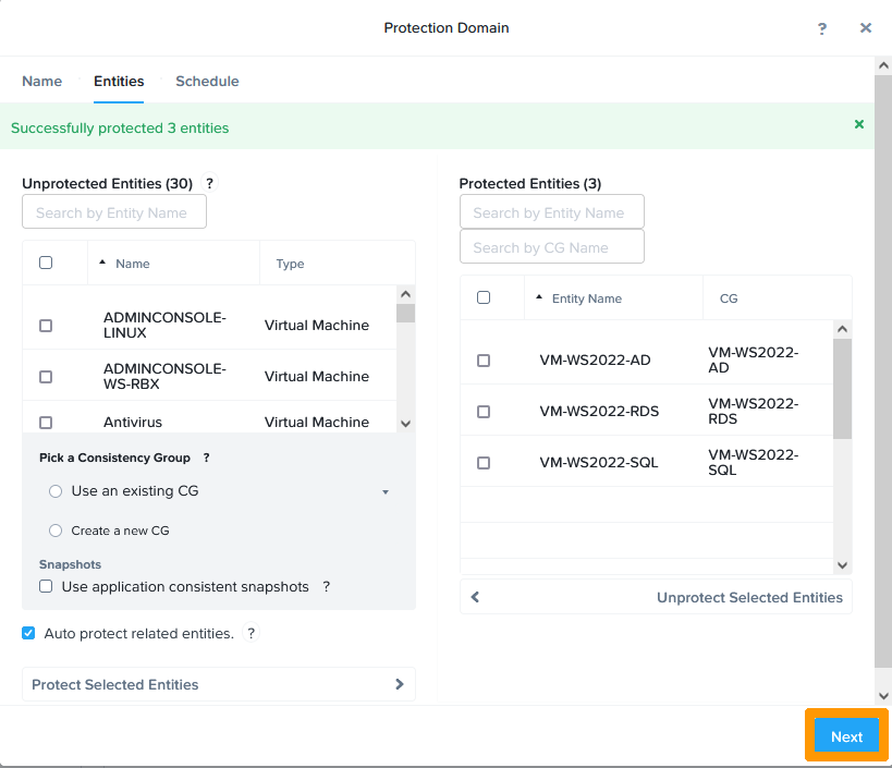 03 Create dataprotection 06