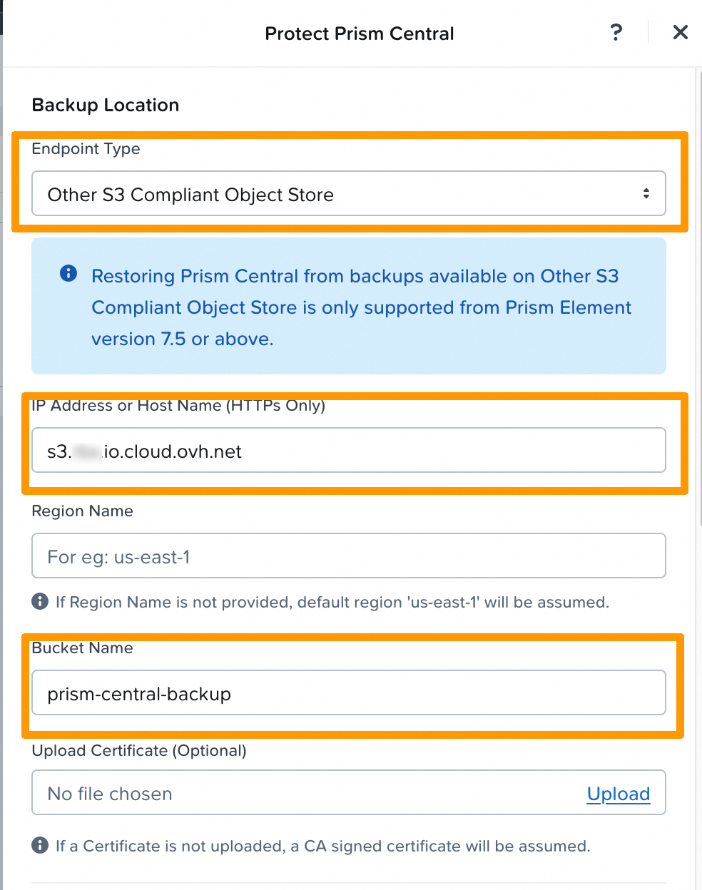 10 Prism Central Backup