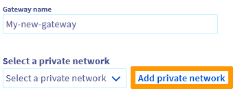 créer un réseau privé