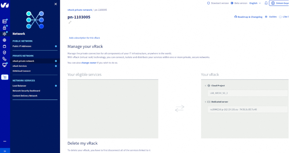 Ajouter un serveur Bare Metal à Vrack