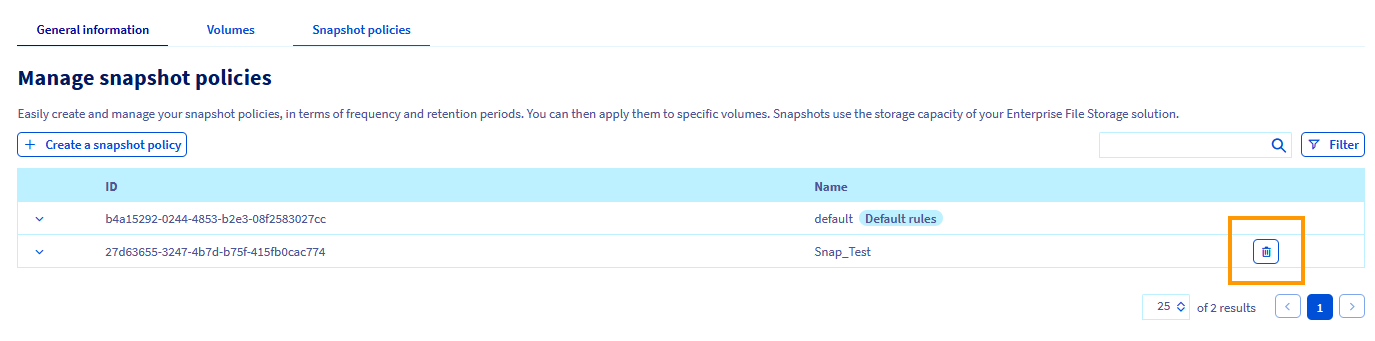 DeleteSnapshotPolicy